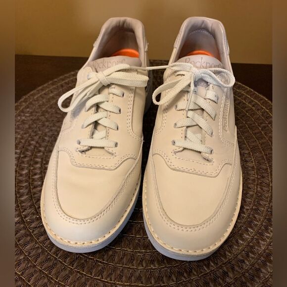 Women's Rockport W2314 Beige Pro-Walkers Vibram Leather Walking Shoes Size 7 EUC - Picture 5 of 11